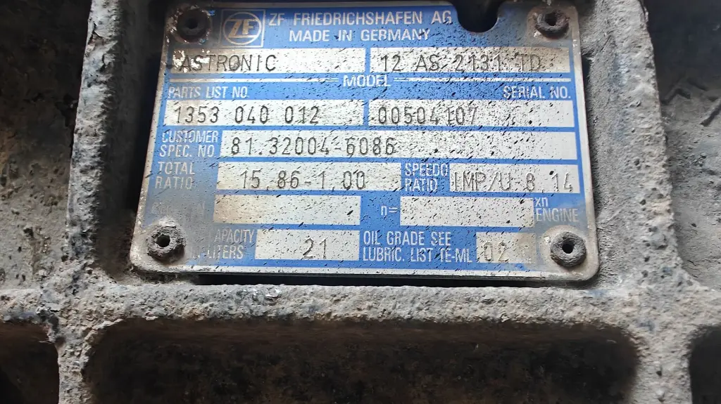 MAN gearbox 12AS-2131 TD+IT 81320046086 – 2