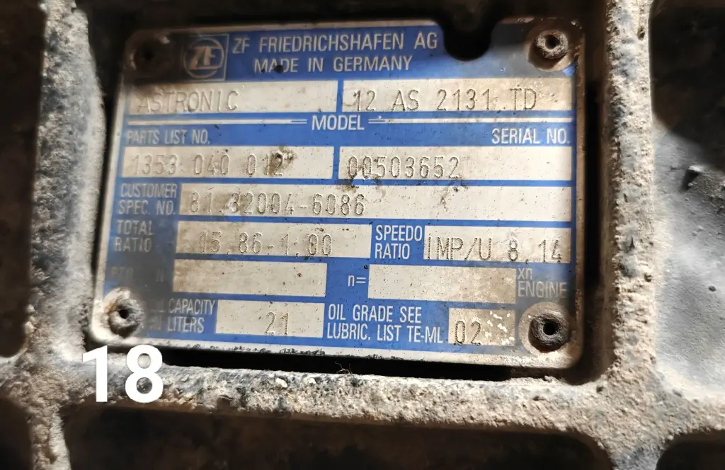 MAN gearbox 12AS-2131 TD+IT 81320046086 – 3