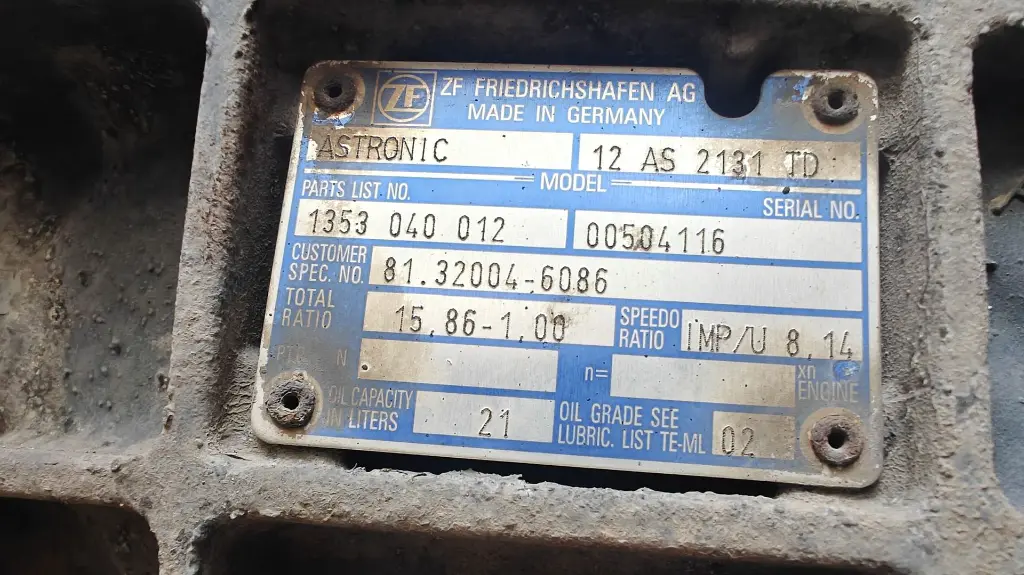 MAN gearbox 12AS-2131 TD+IT 81320046086 – 6